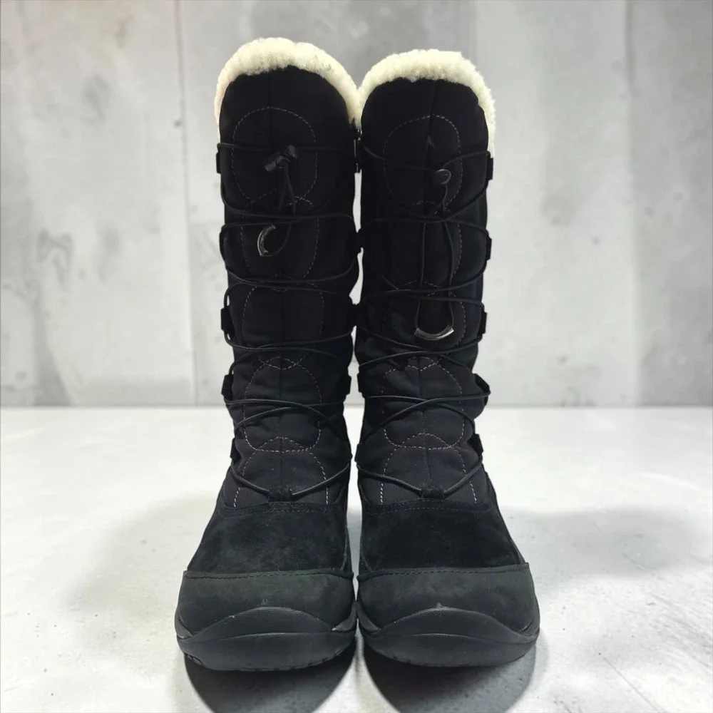 Merrell Encore Apex Waterproof Black Winter Boots Womens 8.5 Insulated J66642